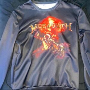 Graphic Megadeth band t-shirt long sleeve size medium